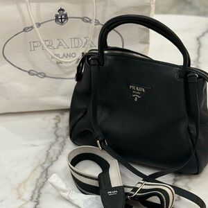 Prada Black Leather Satchel